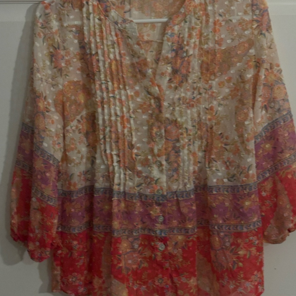 Anthropology Figuero & Flowers Blouse size smallll